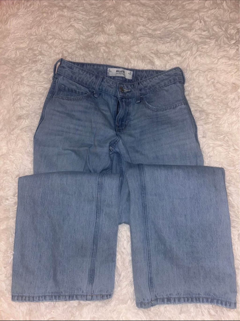 Hollister Medium Light Blue Straight Leg Jeans